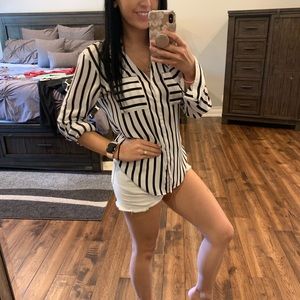 Striped portofino blouse